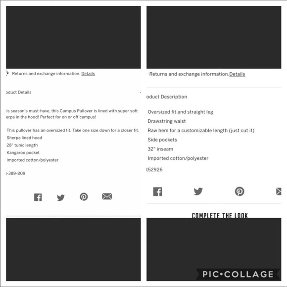 PINK VS Sherpa lined campus hoodie boyfriend pant red buffalo check 2018 - Picture 14 of 16